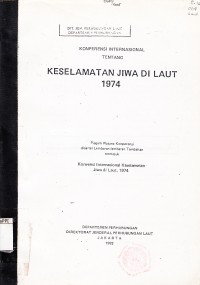 Image of Konperensi Internasional tentang Keselamatan Jiwa di Laut 1974