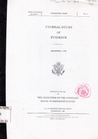 Image of Federal Rules of Evidence