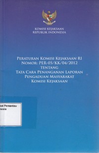 Image of Kompilasi Peraturan Organisasi dan Tata Kerja Komisi Kejaksaan