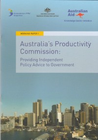 Image of Australia's Productivity Commission : Providing independent policy advice to government