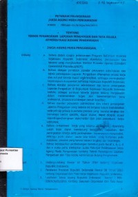 Image of Petunjuk Pelaksanaan Jaksa Agung Muda Pengawasan Nomor: JUKLAK-01/H/Hjw/04/2011 Tentang Teknis Penanganan Laporan Pengaduan dan Tata Kelola Administrasi Bidang Pengawasan