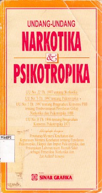 Image of Undang-undang narkotika dan psikotropika