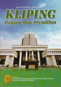 Image of Kliping Hukum dan Peradilan Edisi September - Oktober 2016