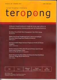 Image of Jurnal teropong volume 6, Juli – Desember 2017