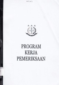 Image of Program Kerja Pemeriksaan
