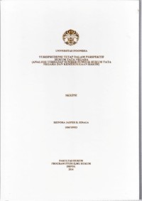 Image of Yurisprudensi Tetap Dalam Perspektif Hukum Tata Negara (Analisis Terhadap Sumber-Sumber Hukum Tata Negara dan Kemerdekaan Hakim)