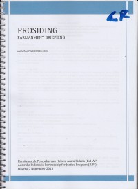 Image of Prosiding parlianment briefing