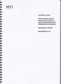 Image of Laporan akhir penyusunan sistem manajemen kinerja untuk meningkatkan keberhasilan mediasi