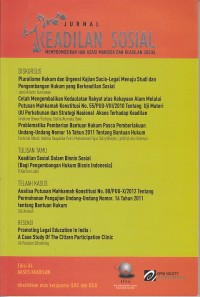 Image of Jurnal keadilan sosial: mempromosikan hak asasi manusia dan keadilan sosial