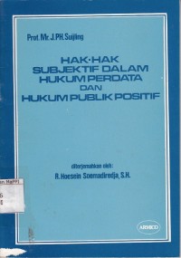 Image of Hak - Hak Subjektif dalam Hukum Perdata dan Hukum Publik Positif