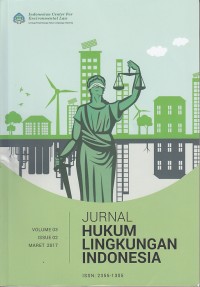 Image of Jurnal Hukum Lingkungan Indonesia Vol 03 Issue 02 Maret 2017