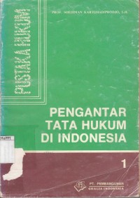 Image of Pengantar Tata Hukum di Indonesia I : hukum perdata