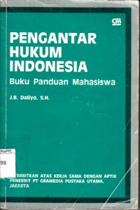 Image of Pengantar Hukum Indonesia : buku panduan mahasiswa