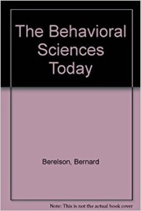 Image of The Behavioral Sciences Today