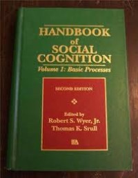 Image of Handbook of social cognition volume 1 : basic procrsses