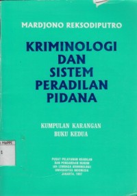 Image of Kriminologi Dan Sistem Peradilan Pidana