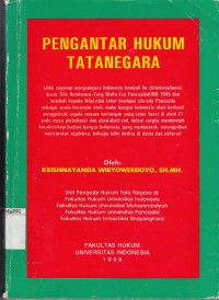 Image of Pengantar Hukum Tatanegara