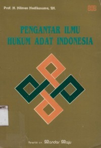 Image of Pengantar Ilmu Hukum Adat Indonesia
