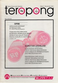 Image of Teropong : media hukum dan keadilan (Edisi II / November 2001)