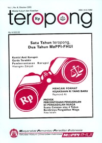 Image of Teropong : media hukum dan keadilan (Vol. I No. 8 Oktober 2002)