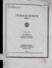 Image of Filsafat Hukum Jilid I