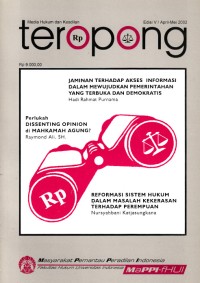 Image of Teropong : media hukum dan keadilan (Edisi V / April-Mei 2002)