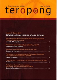 Image of Teropong: media hukum dan keadilan ( Volume 2 Oktober 2014)