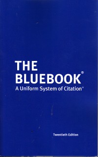 Image of The bluebook: a uniform system of citation