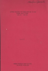 Image of Laporan Kegiatan Tim Pengkajian dan Tim RUU Bidang Hukum Pidana 1981/82 - 1987/88