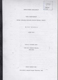 Image of Usul rancangan kitab undang-undang hukum pidana (baru)