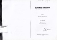 Image of Reformasi Birokrasi : peta masalah dan alternatif solusi