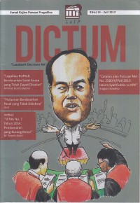 Image of DICTUM: Jurnal kajian putusan pengadilan Juli 2015
