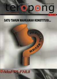 Image of Teropong : media hukum dan keadilan (Vol. III No. 10 Agustus 2004)