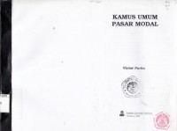 Image of Kamus Umum Pasar Modal