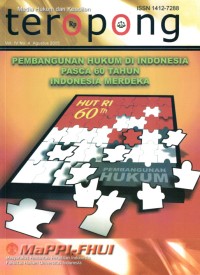 Image of Teropong : media hukum dan keadilan (Vol. IV No. 4 Agustus 2005)