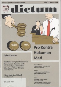 Image of DICTUM: Jurnal kajian putusan pengadilan Maret 2013