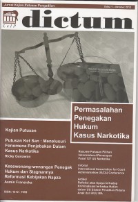 Image of DICTUM: Jurnal kajian putusan pengadilan Oktober 2012