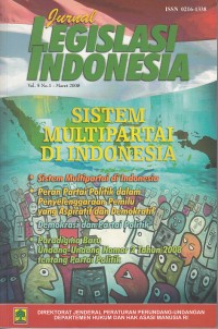 Image of Jurnal legislasi indonesia: sistem multipartai di indonesia