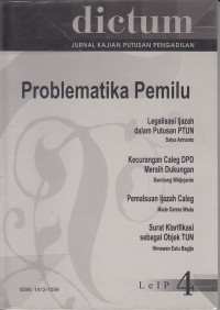 Image of DICTUM: Problematika Pemilu 2005