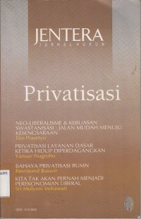 Image of Jentera jurnal hukum: privatisasi