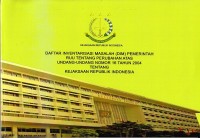 Image of Daftar inventarisasi masalah (DIM) pemerintah RUU Tentang perubahan atas undang-undang nomor 16 tahun 2004 tentang kejaksaan republik indonesia