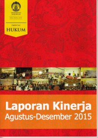 Image of Laporan kinerja Agustus-Desember 2015
