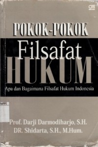 Image of Pokok-pokok filsafat hukum : apa dan bagaimana filsafat hukum Indonesia