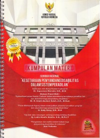 Image of Seminar nasional kesetaraan penyandang disabilitas dalam sistem peradilan