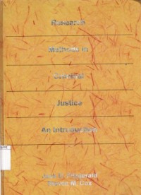 Image of Research Methods in Criminal Justice : an introduction