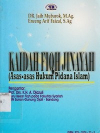 Image of Kaidah Fiqh Jinayah (Asas-asas Hukum Pidana Islam)