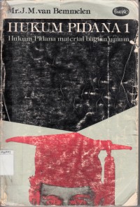 Image of Hukum Pidana 1 : hukum pidana material bagian umum