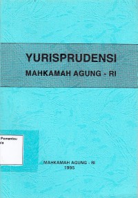 Image of Yurisprudensi Mahkamah Agung RI Tahun 1995