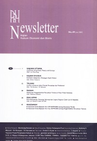 Image of PPH Newsletter: Kajian Hukum Ekonomi dan Bisnis No. 49 Juni 2002