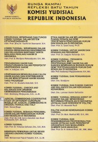 Image of Bunga rampai refleksi satu tahun Komisi Yudisial Republik Indonesia